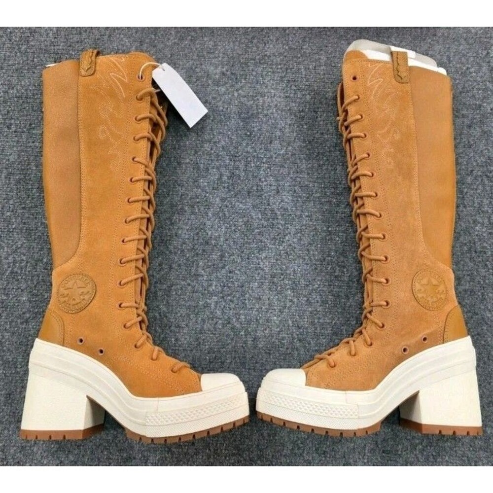 New CONVERSE Chuck 70 De Luxe Heel XX Platform High Western Women’s Sz 8 A15660C - Picture 1 of 14